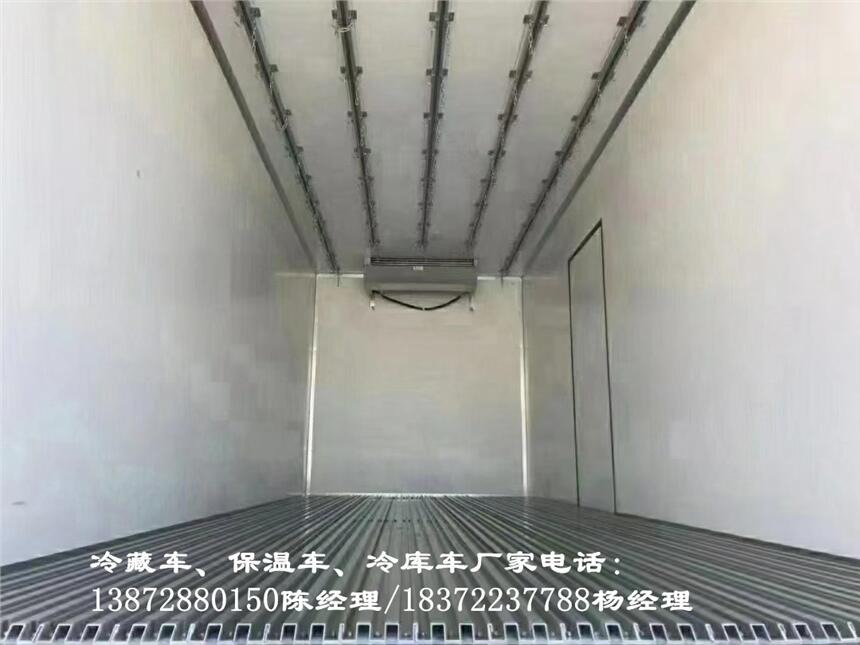 上海新规4.2米江淮帅铃国六厢式冷藏车 